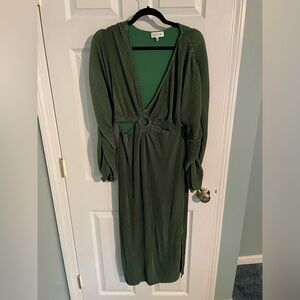 Acoa Emerald Green midi dress